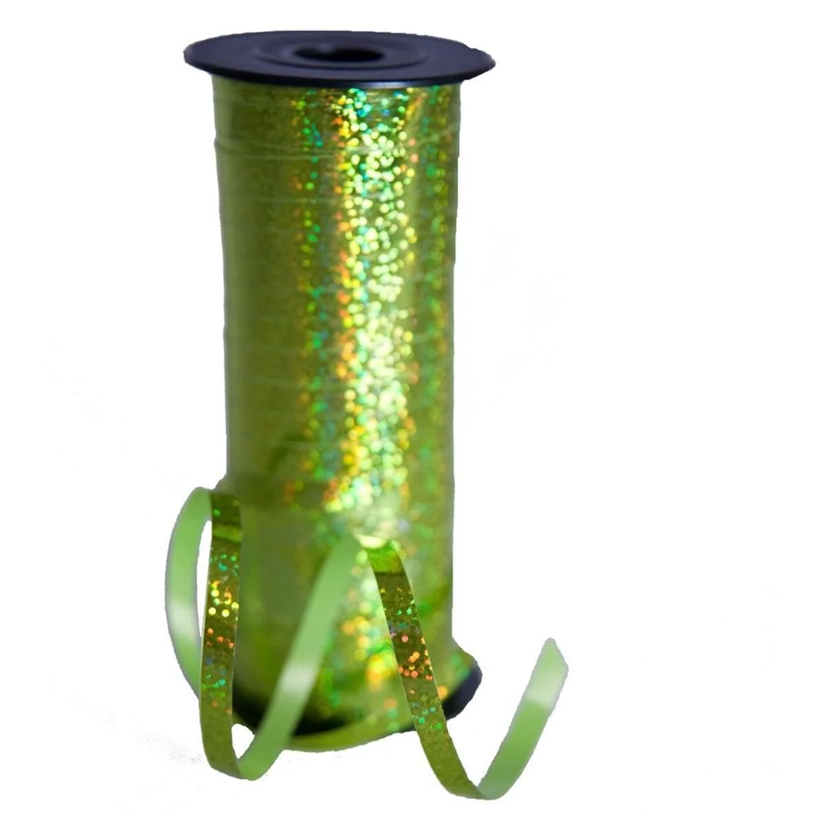 Lime Green Holographic Curling Ribbon, 3/16 In. X 100 Yds