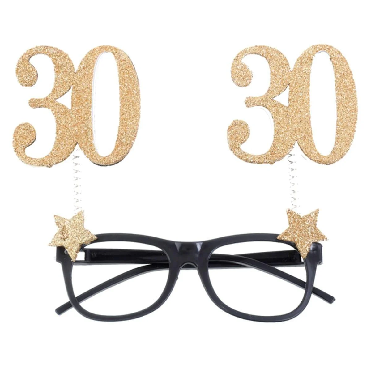 30th Glitter Glasses