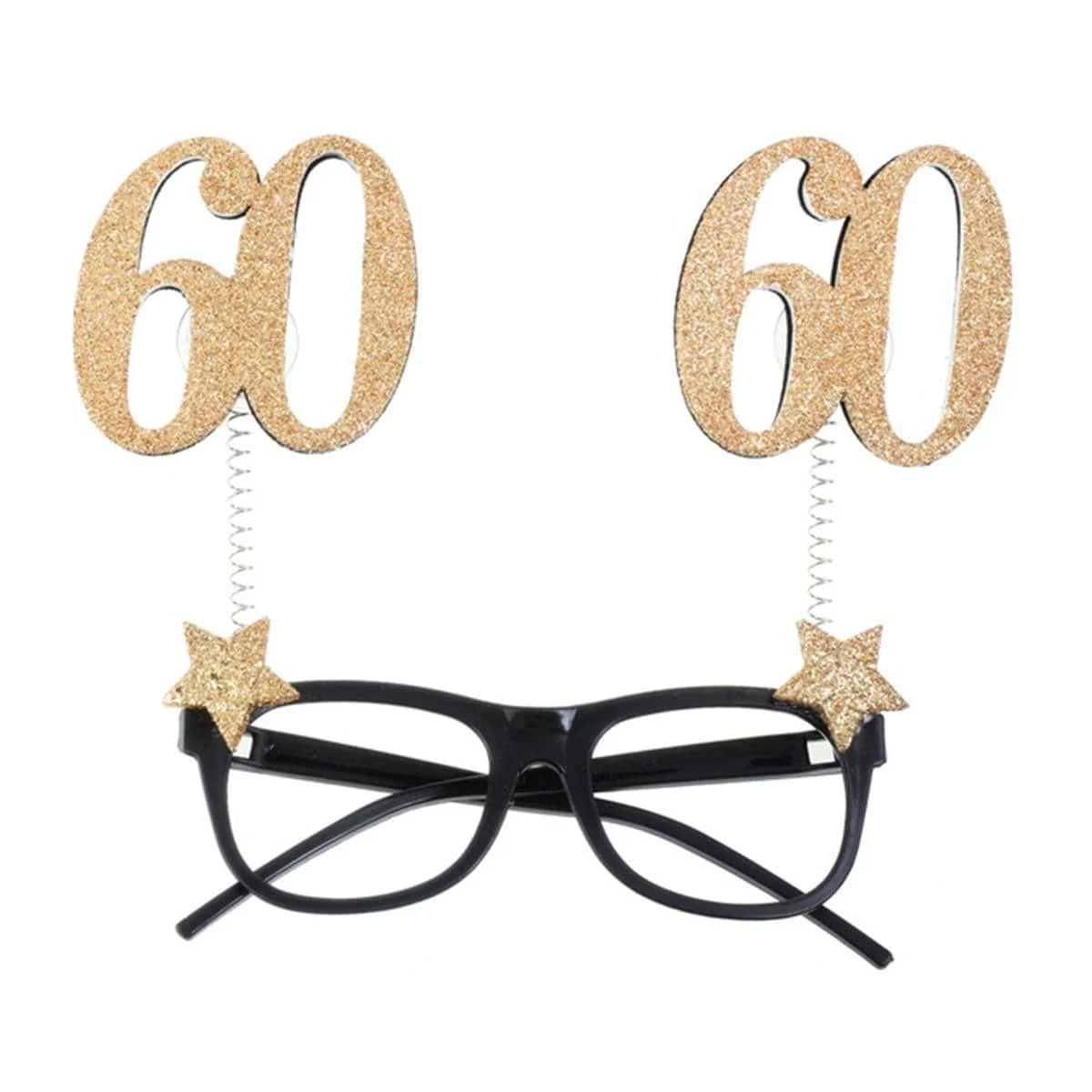 60th Glitter Glasses