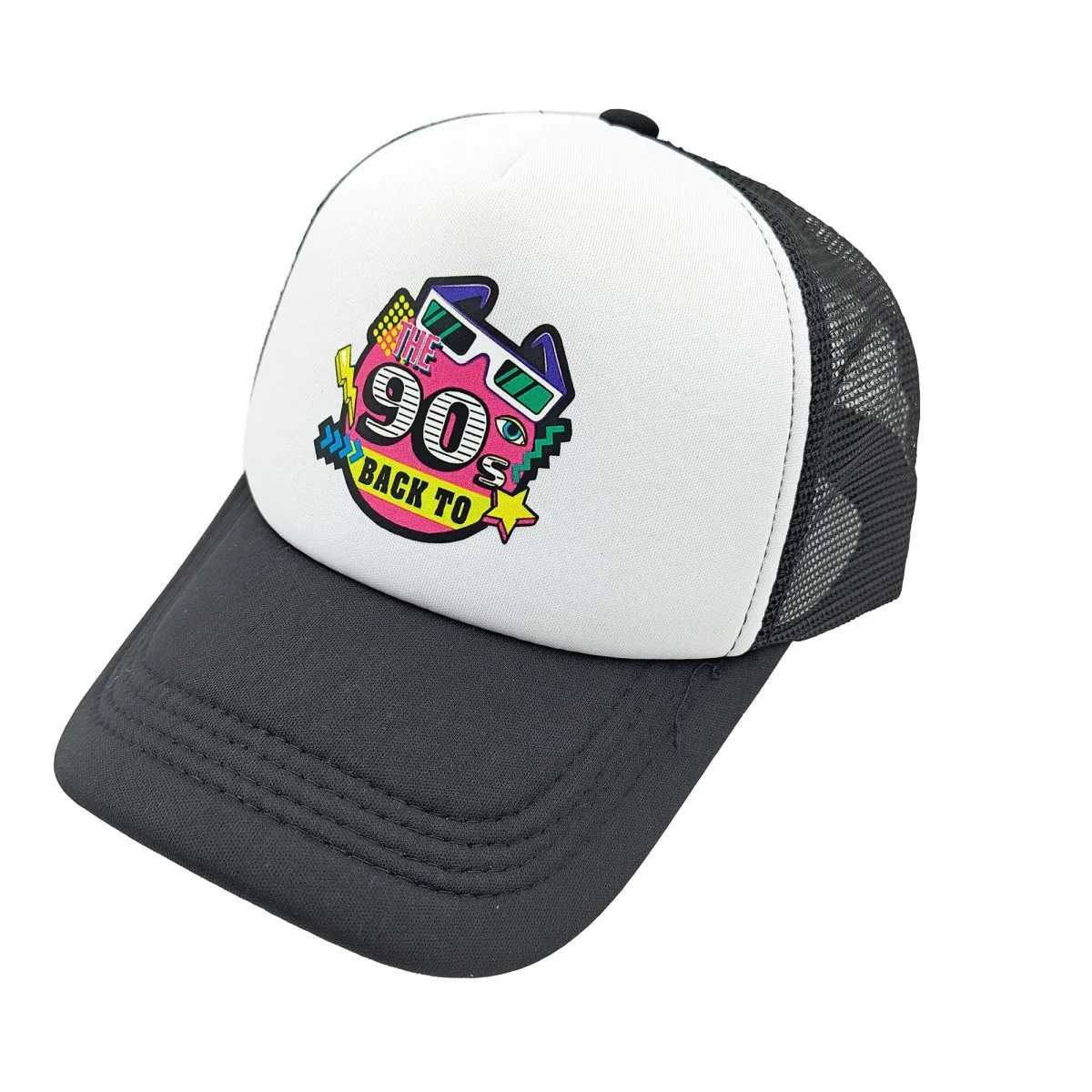 90s Black Cap for Adults