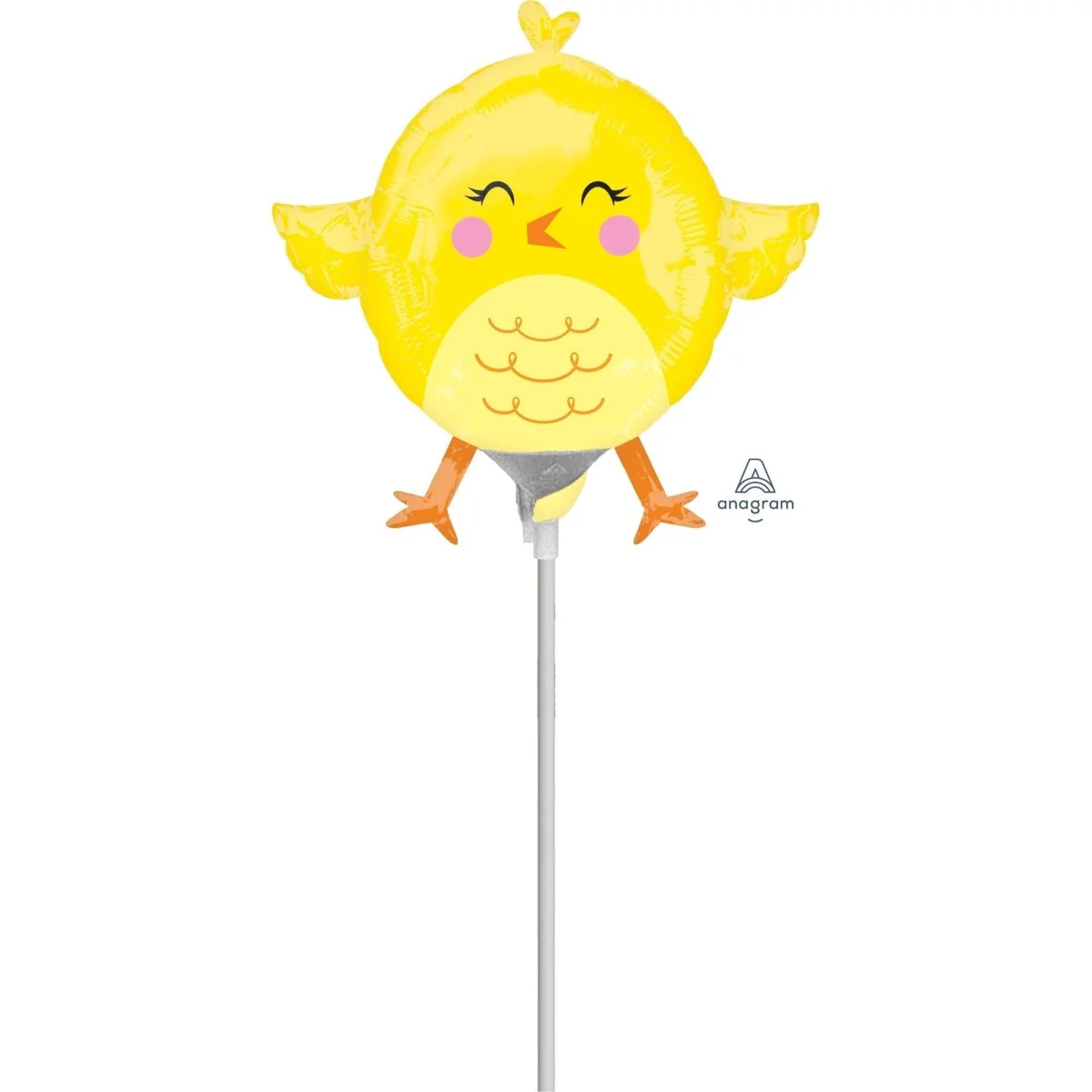 Air Filled Easter Chicky Foil Balloon,14 Inches, 1 Count