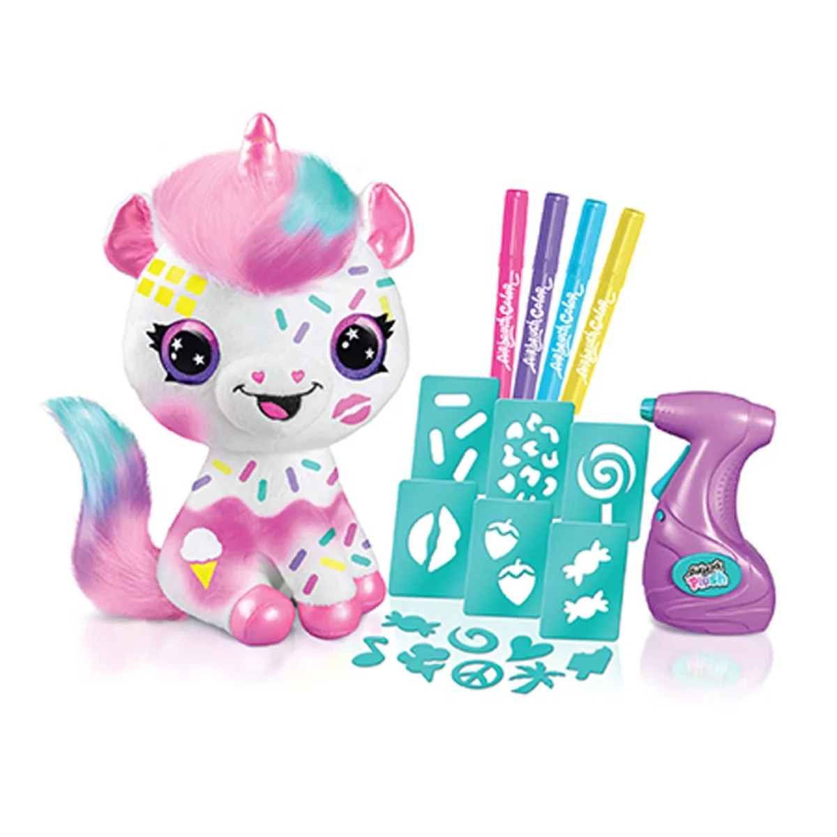 Airbrush Unicorn Plush, 1 Count - Image 2