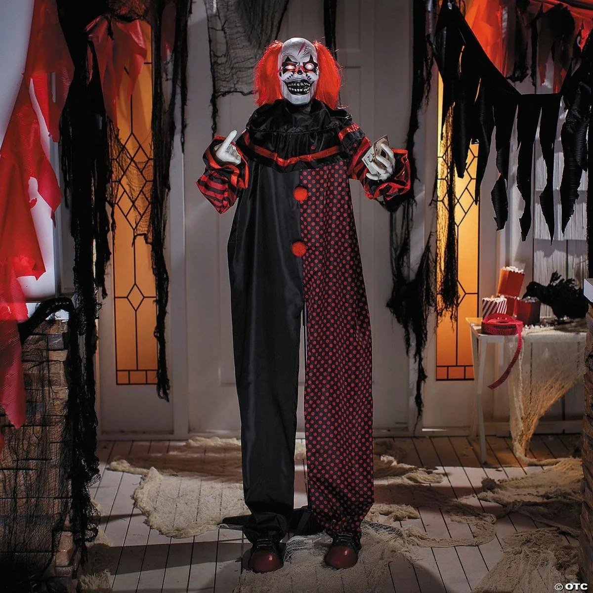 Animated Double-Head Pop-Up Clown  Animatronic, 72 Inches, 1 Count - Image 2
