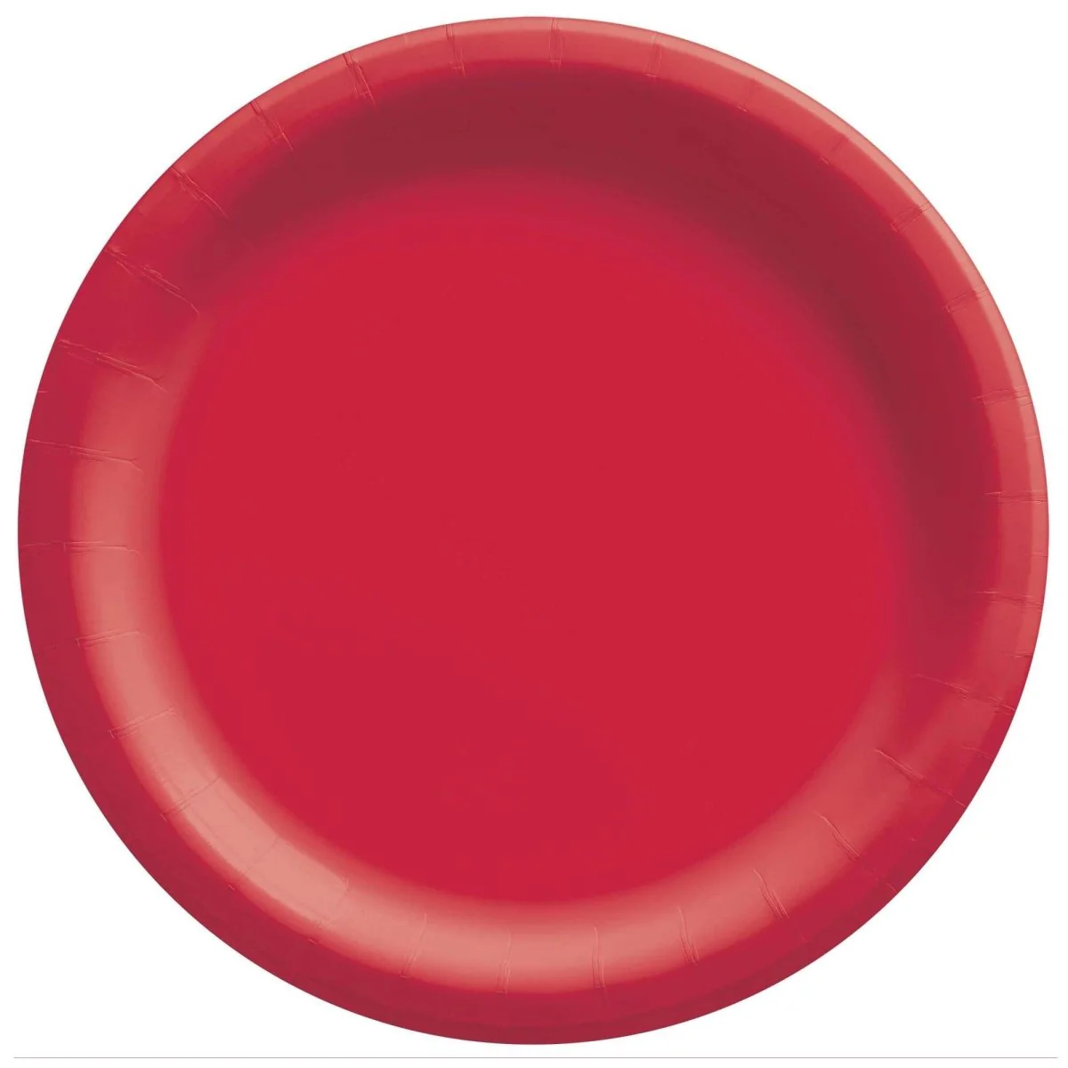 Apple Red Round Paper Plates, 9 Inches, 20 Count