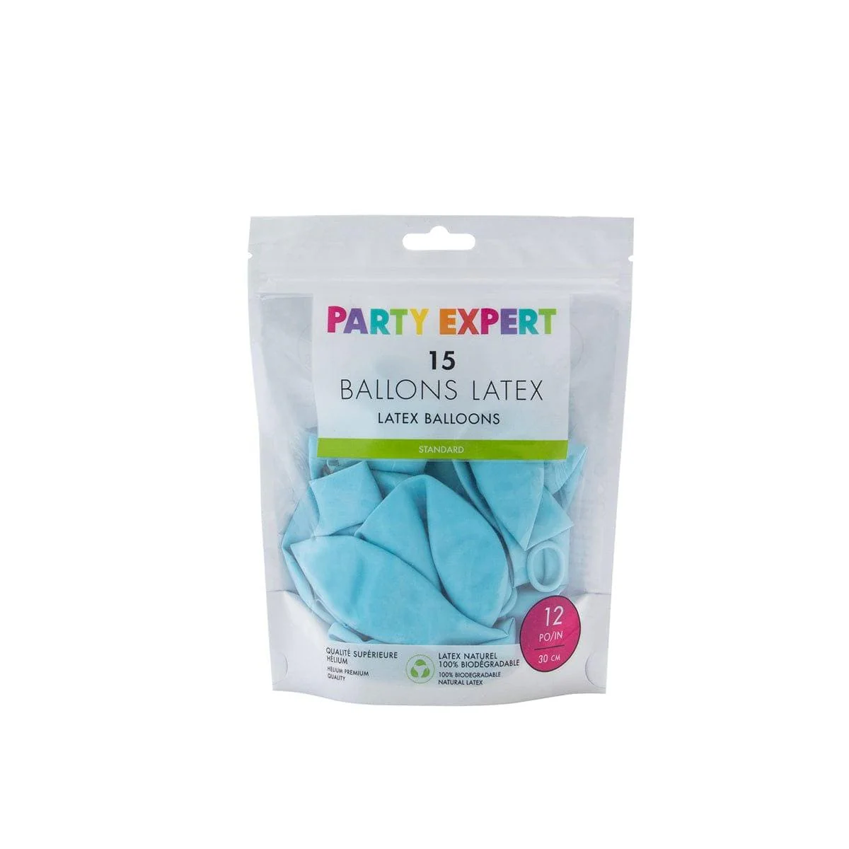 Baby Blue Latex Balloon 12 Inches, 15 Count - Image 3