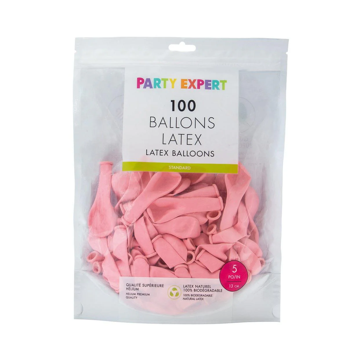 Baby Pink Latex Balloon 5 Inches, 100 Count - Image 2