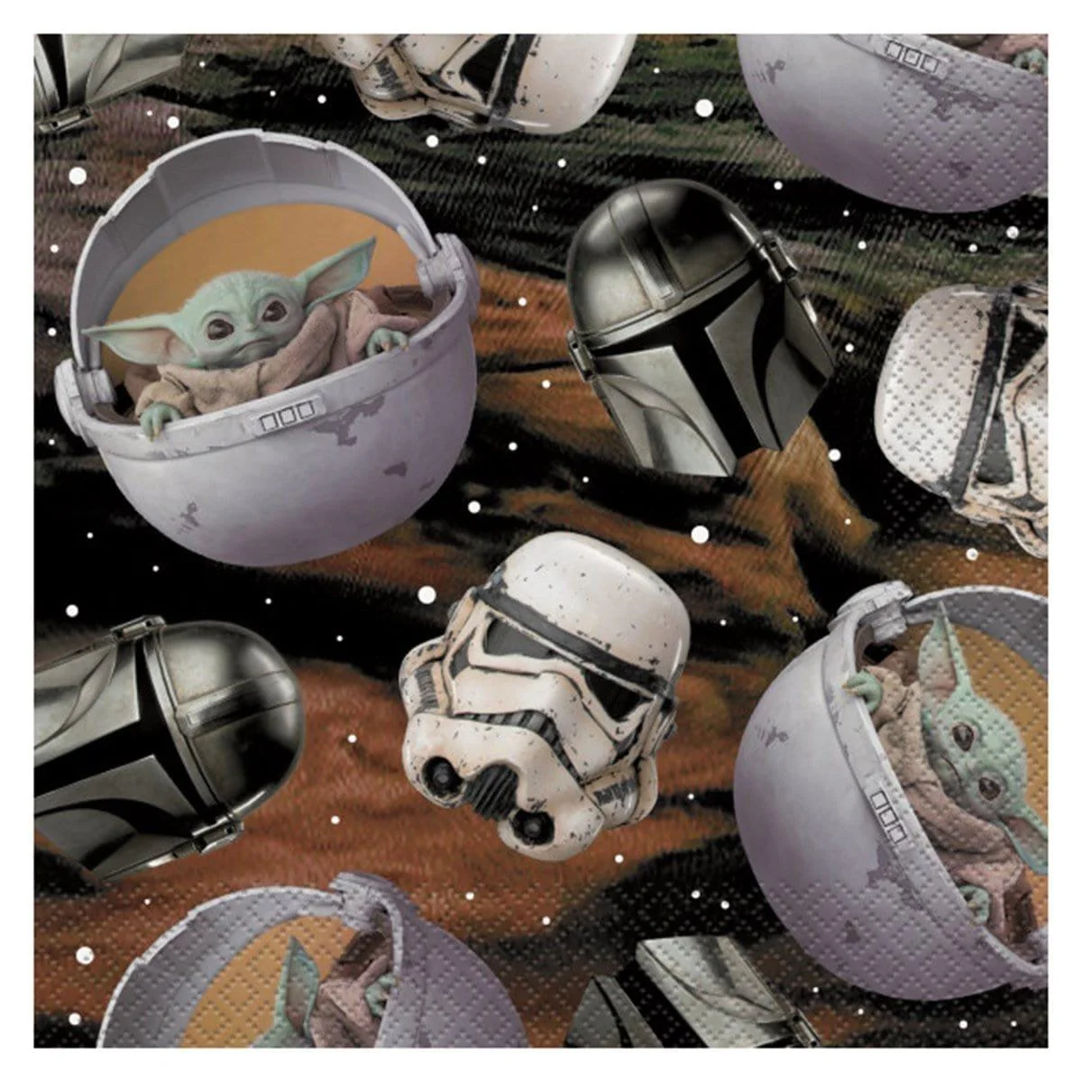 Baby Yoda lunch napkins, 16 per package