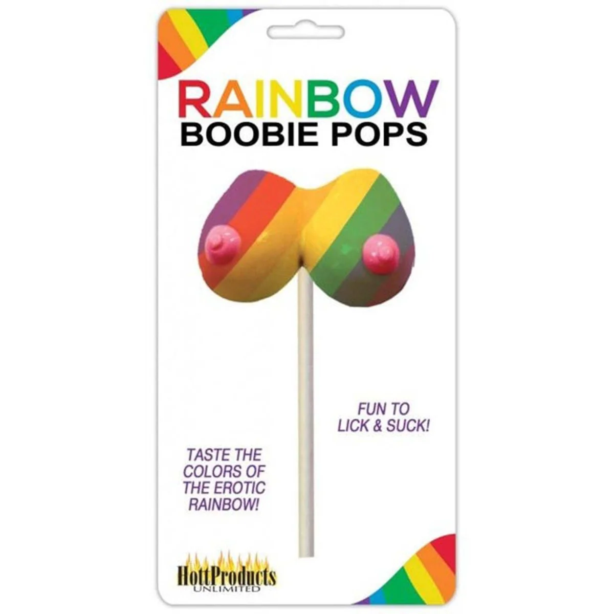 Bachelorette Party Rainbow Boobie Pops, 1 Count - Image 2