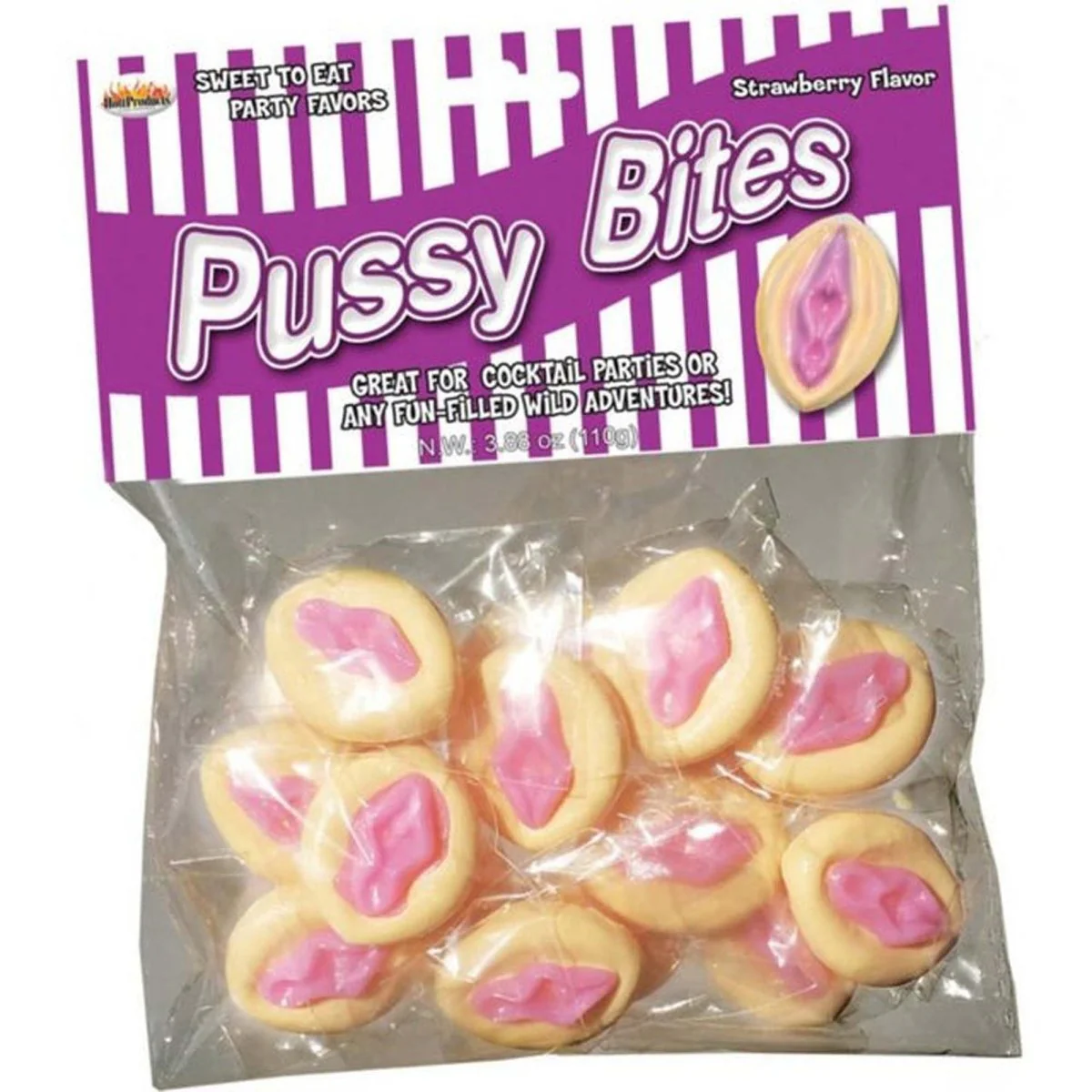 Bachelorette Party Strawberry Pussy Bites, 1 Count - Image 2