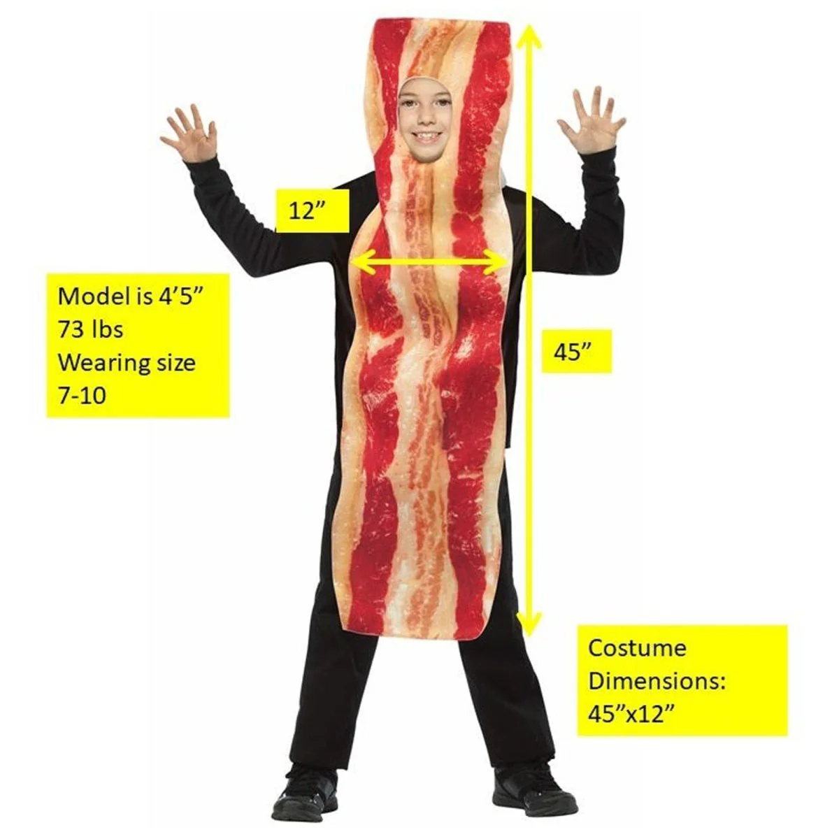 Bacon Costume for Kids - Image 5