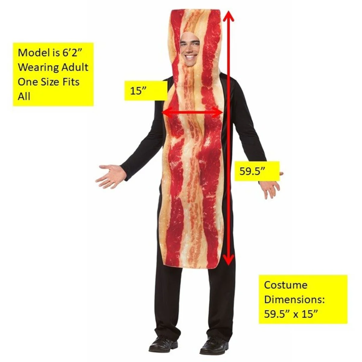 Bacon Stripe Costume for Adults - Image 2