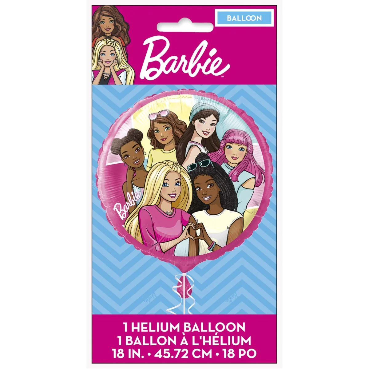 Barbie Foil Balloon, 18 Inches, 1 Count - Image 2