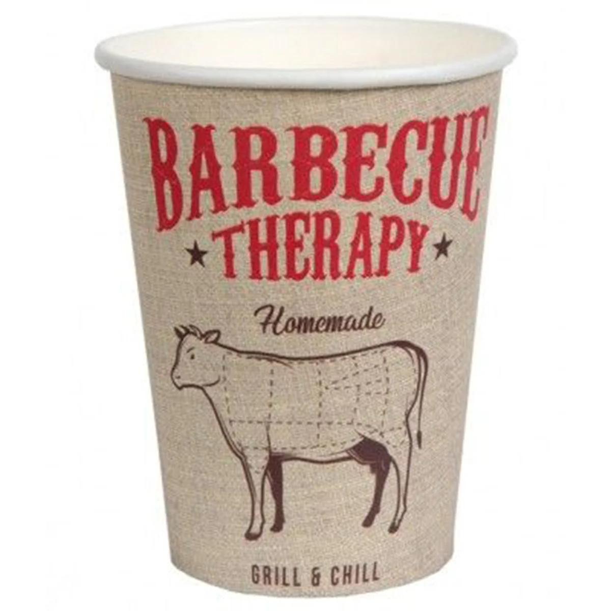 Barbecue Party Paper Cups, 10 Count