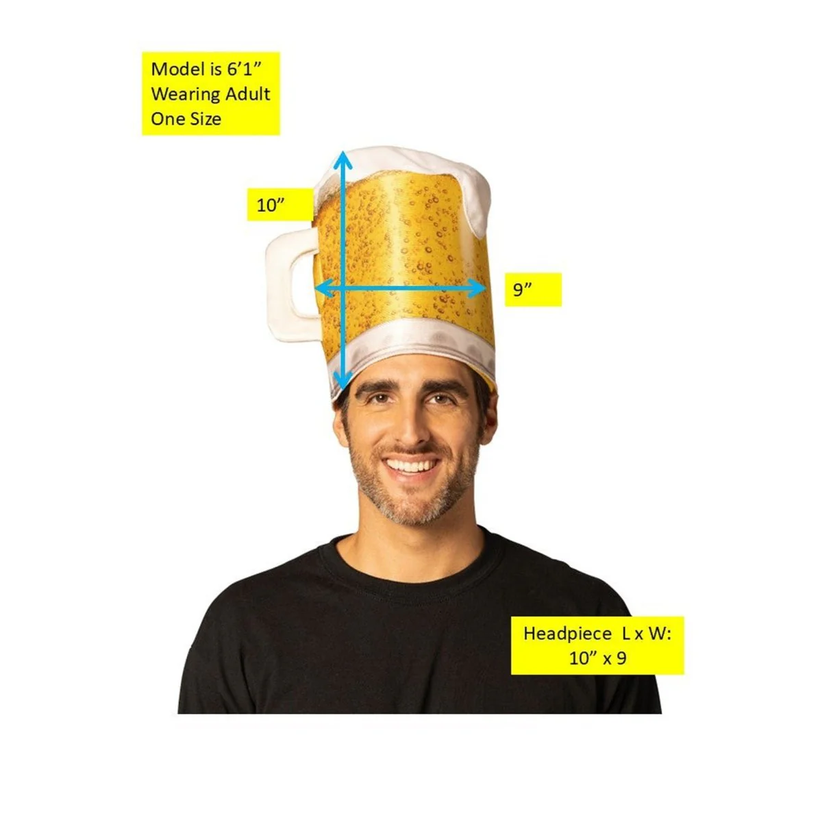 Beer Mug Hat for Adults - Image 3