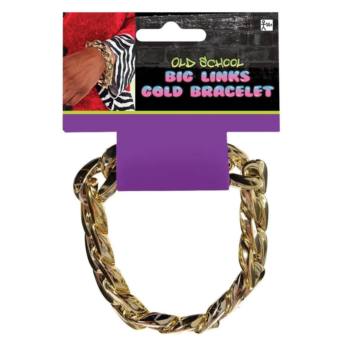 Big links gold bracelet