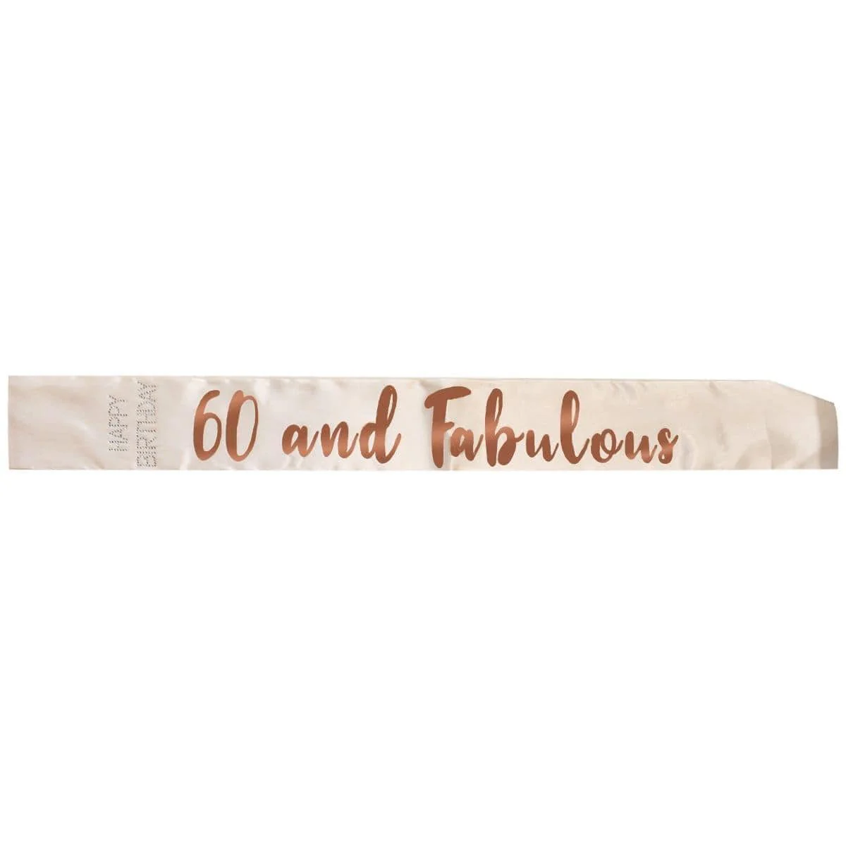 Birthday Sash Rose Gold - 60th