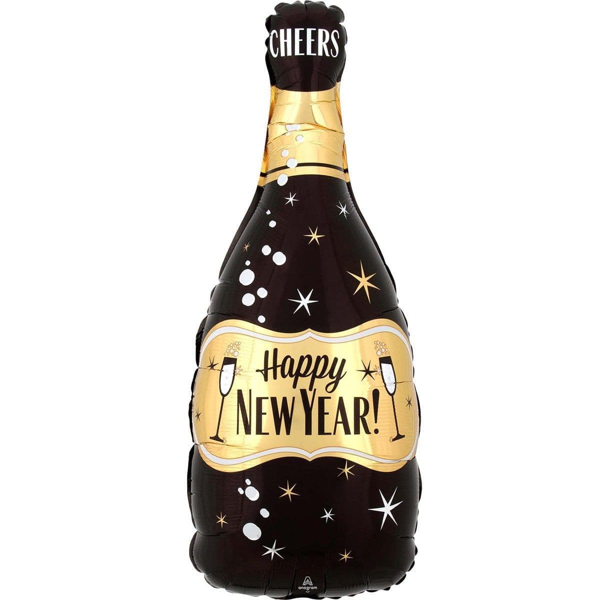 Black Bottle Foil Balloon, 18 inches