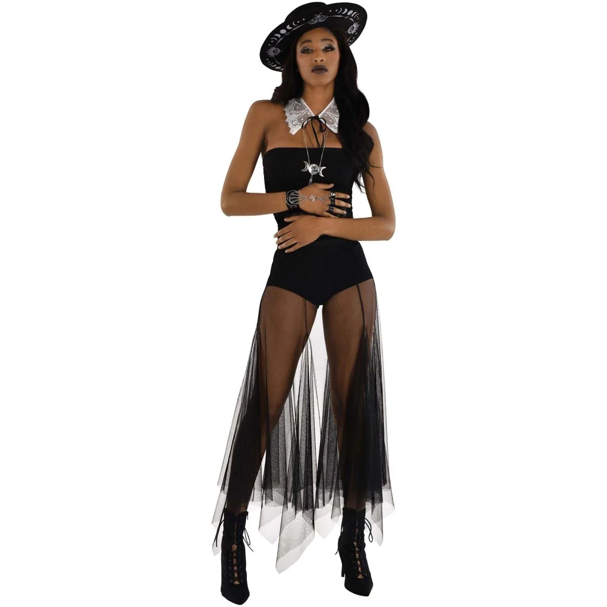 Black Coven Witch Hand Chain for Adults - Image 2