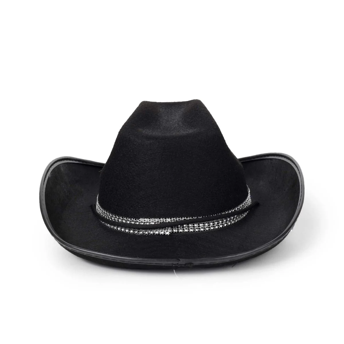 Black Cowgirl Hat with Stars for Adults - Image 4