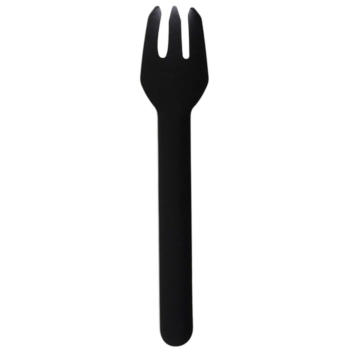 Black ECO Paper Forks, 10 Count
