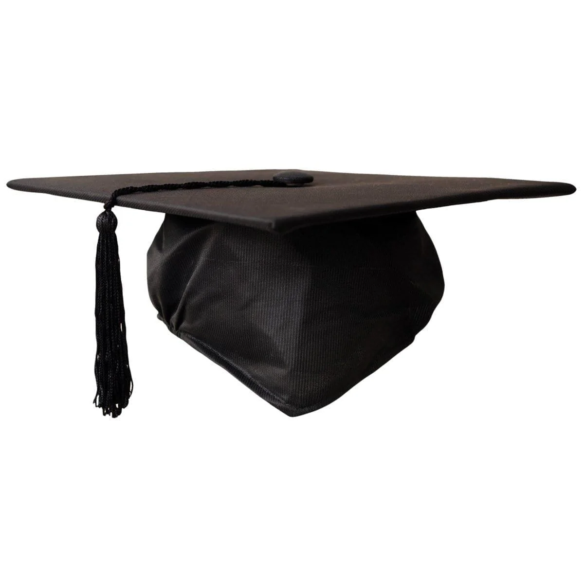 Black Graduation Hat with Tassel for Adults - Image 2