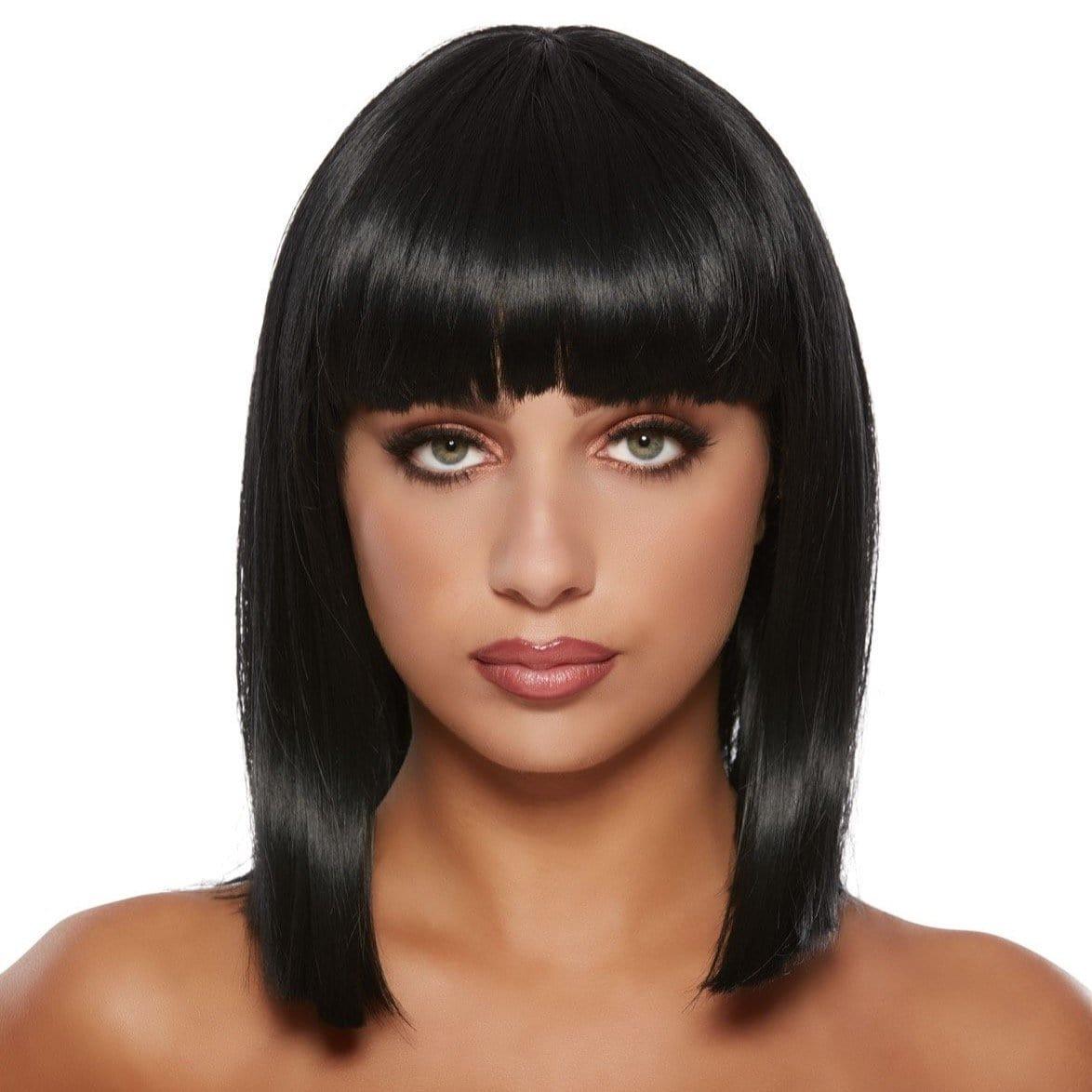 Black Kendall Mid-length Wig for Women