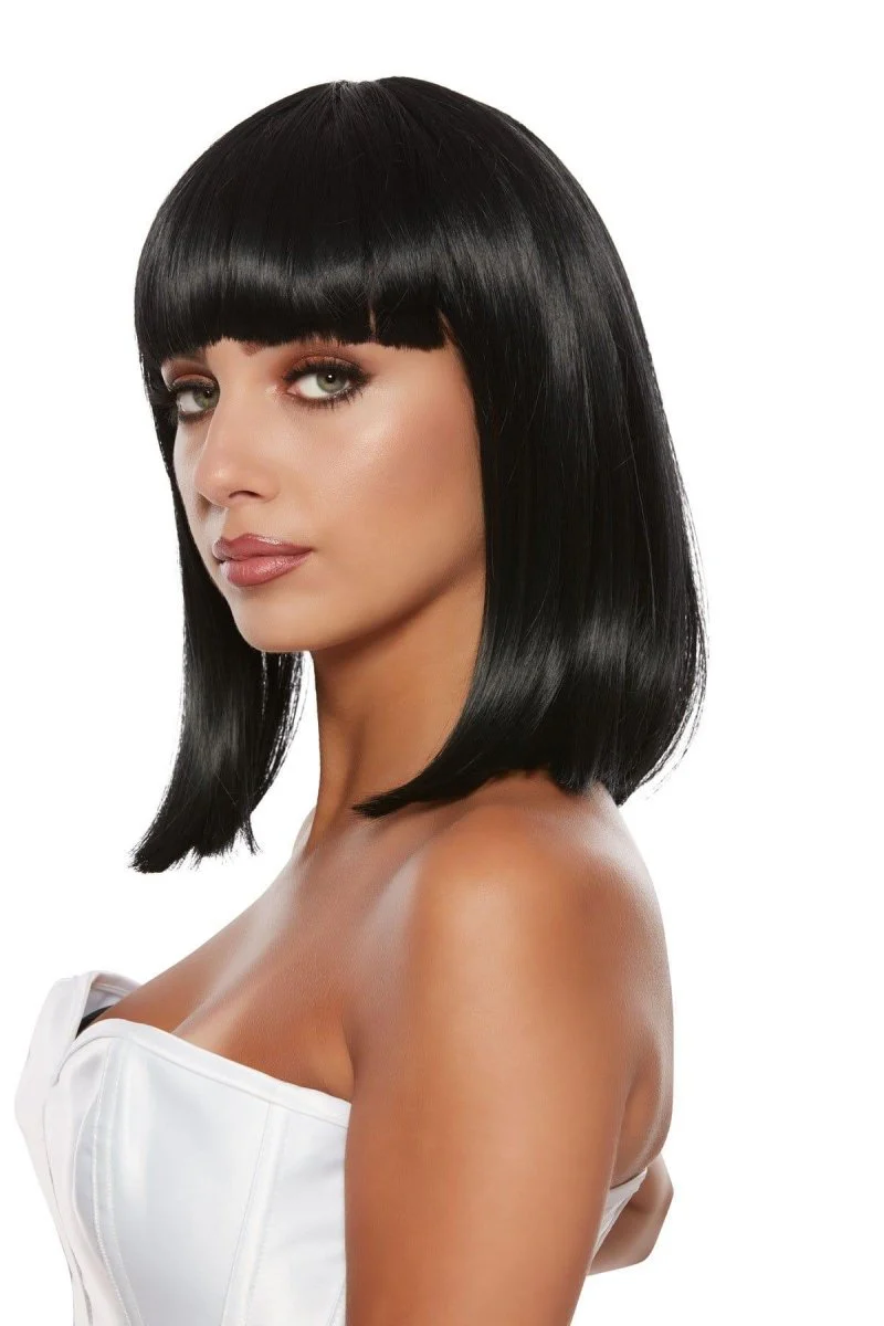 Black Kendall Mid-length Wig for Women - Image 3