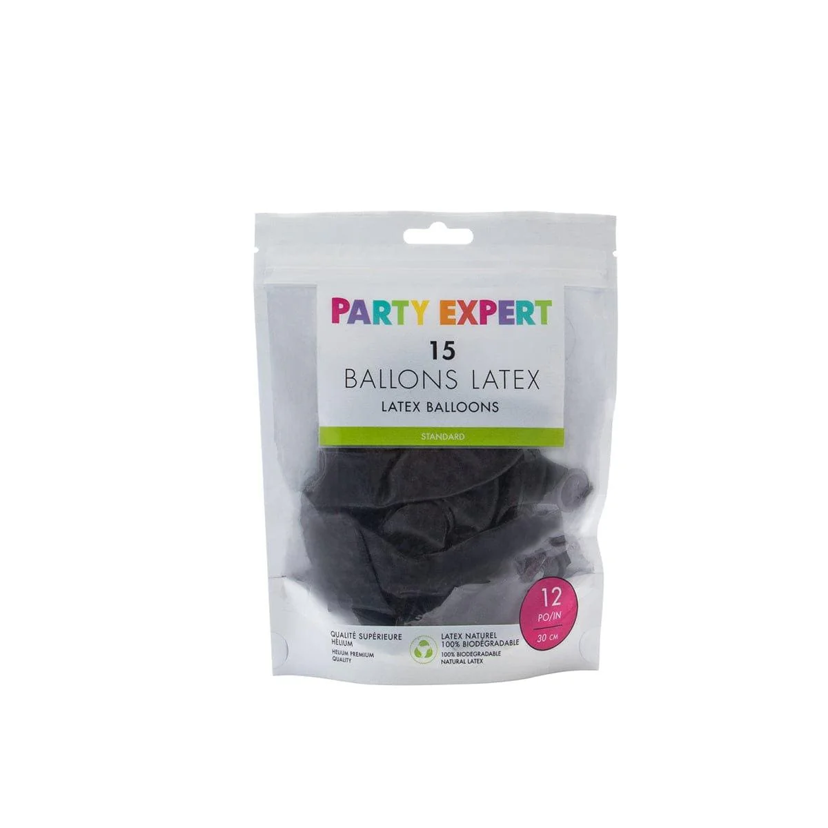 Black Latex Balloon 12 Inches, 15 Count - Image 3