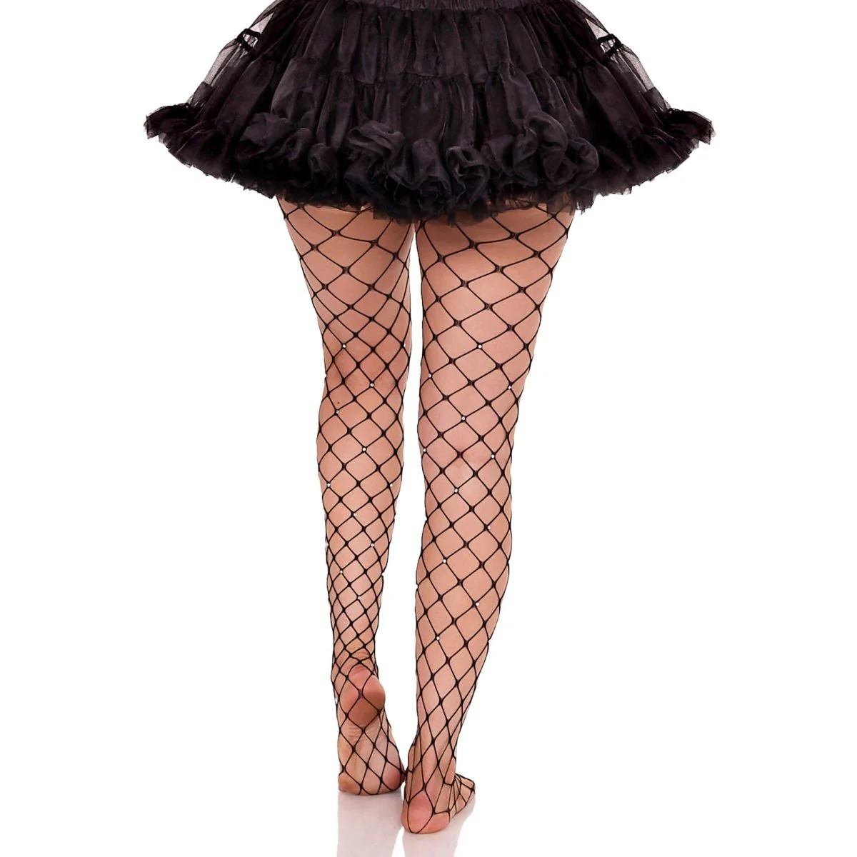 Black Mini Tulle Petticoat for Adults - Image 2