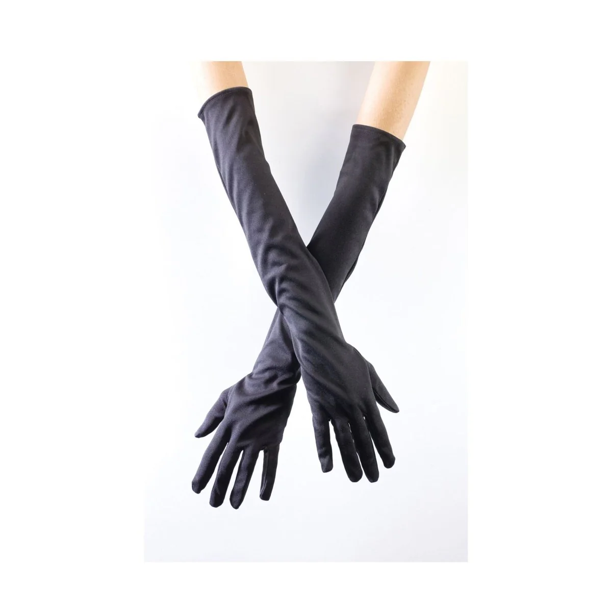Black Opera Gloves for Kids, 15 Inches