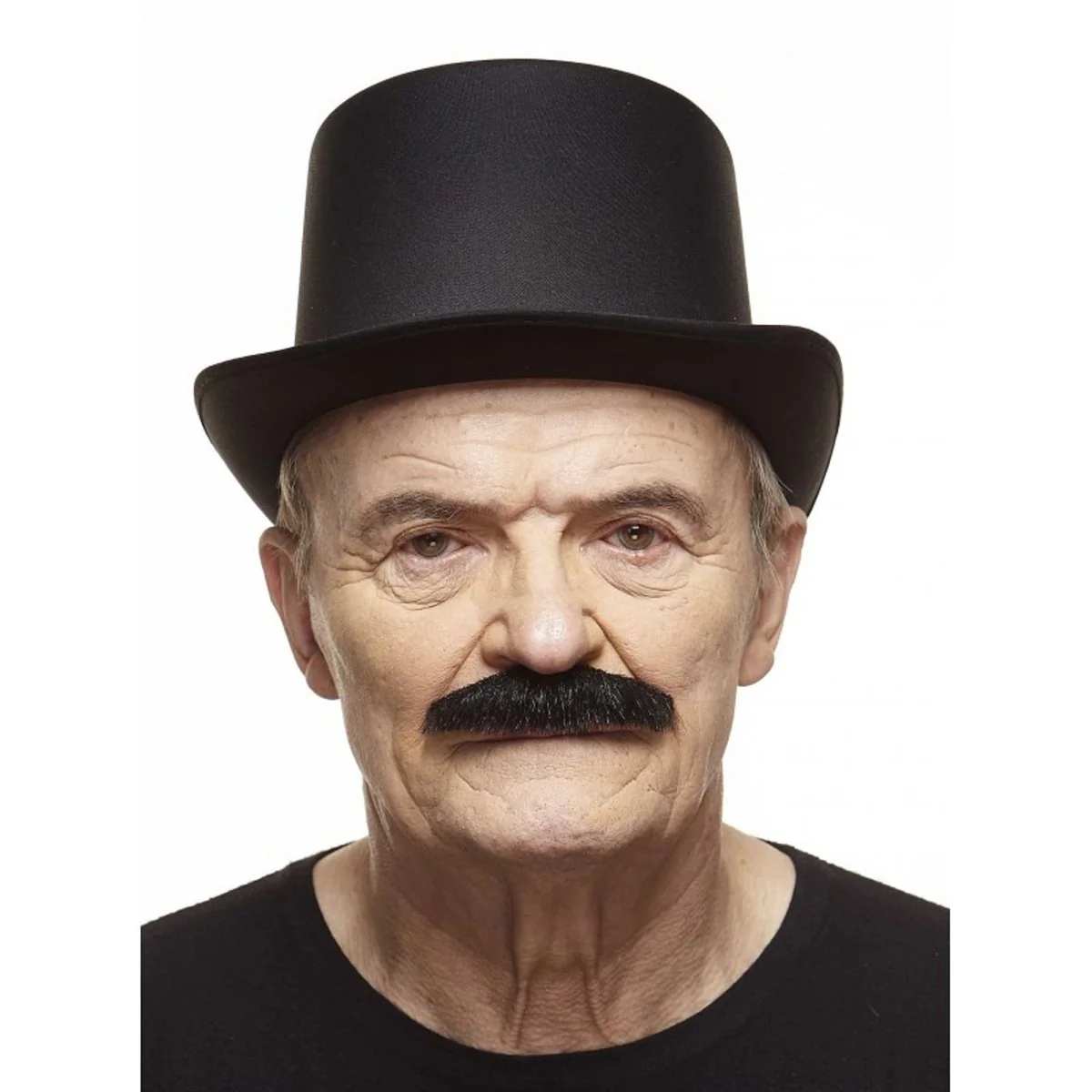 Black Painter Brush Mustache, 1 Count - Image 2