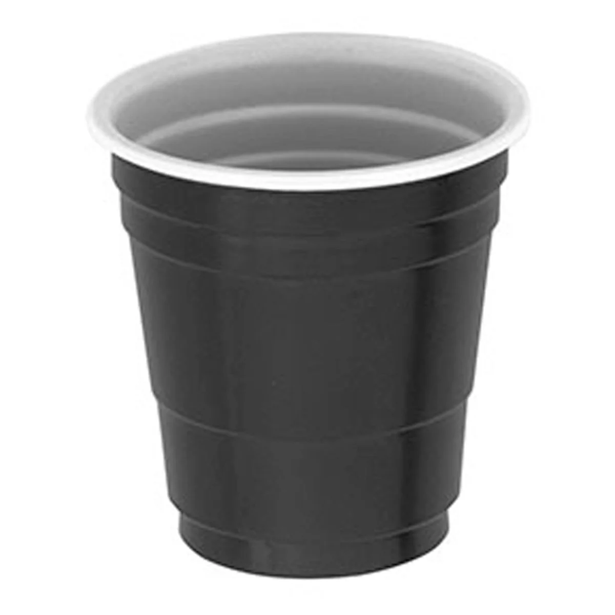 Black Plastic Shot Glasses, 2 Oz, 20 Count - Image 2