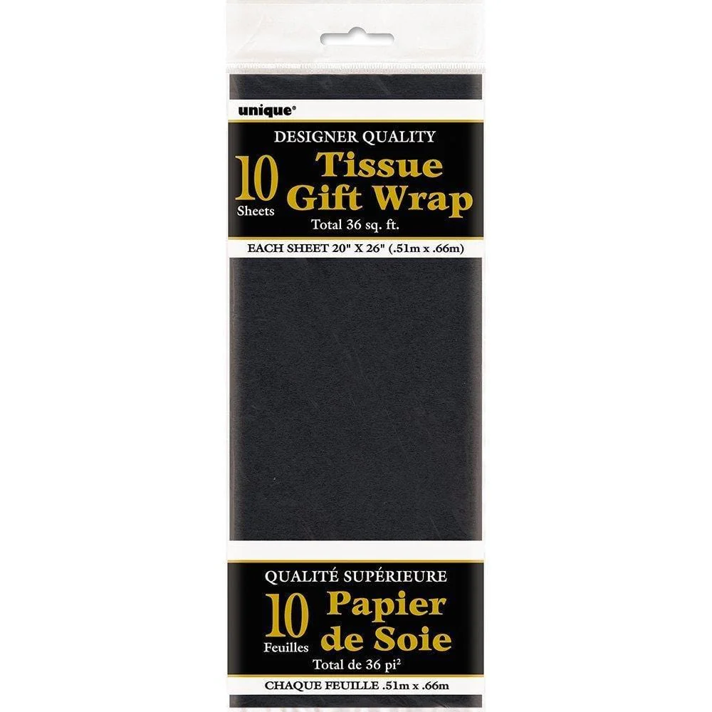 Black Tissue Sheets