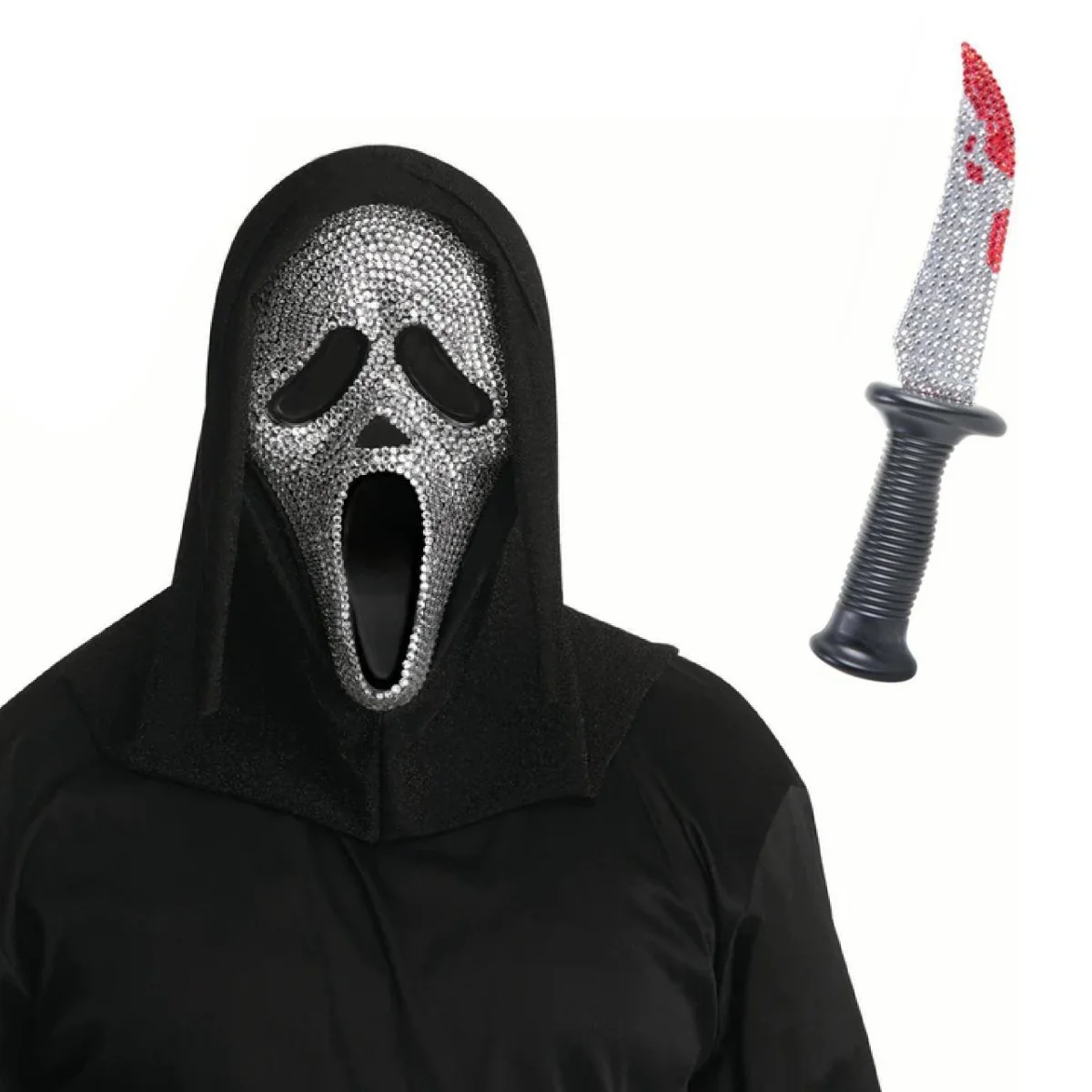 Bling Ghost Face Costume Accessory Kit