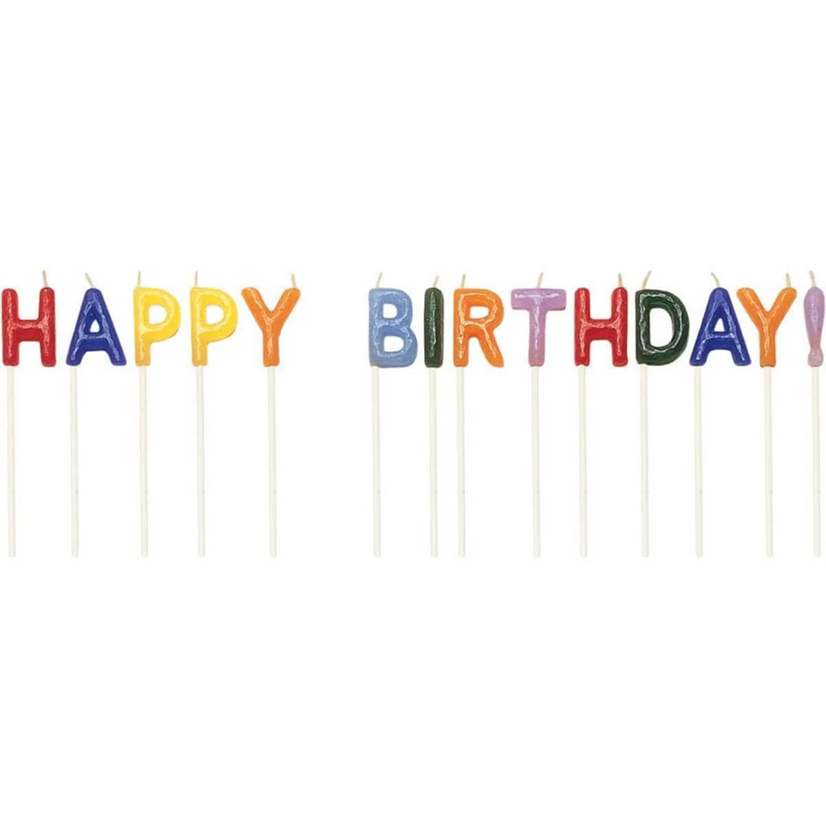 Block Party Happy Birthday pick candles