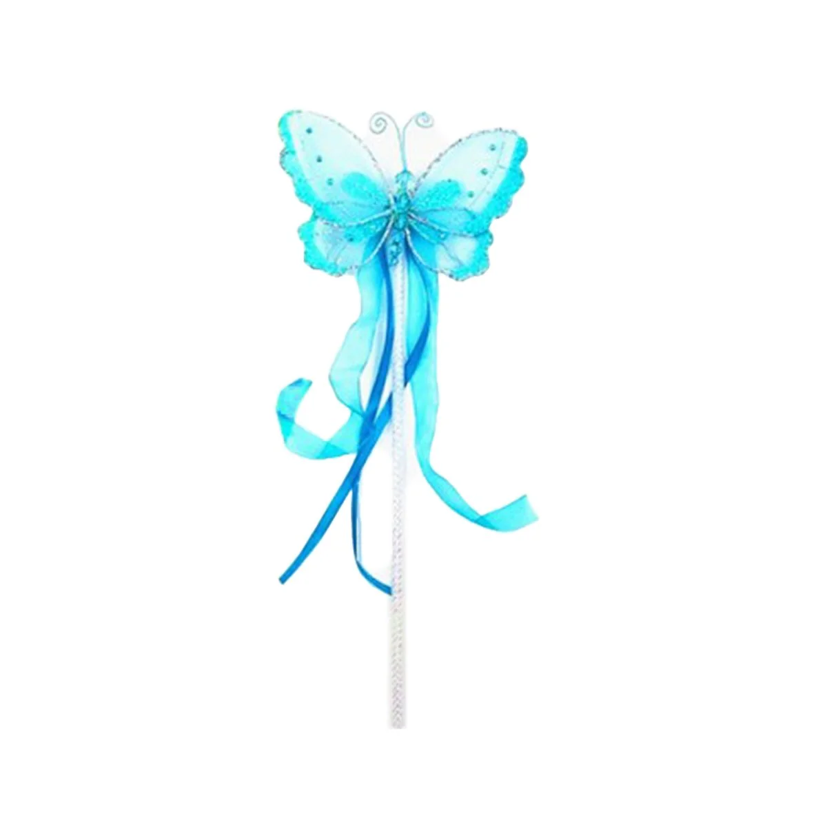 Blue Butterfly Fairy Wand, 5.5 Inches, 1 Count