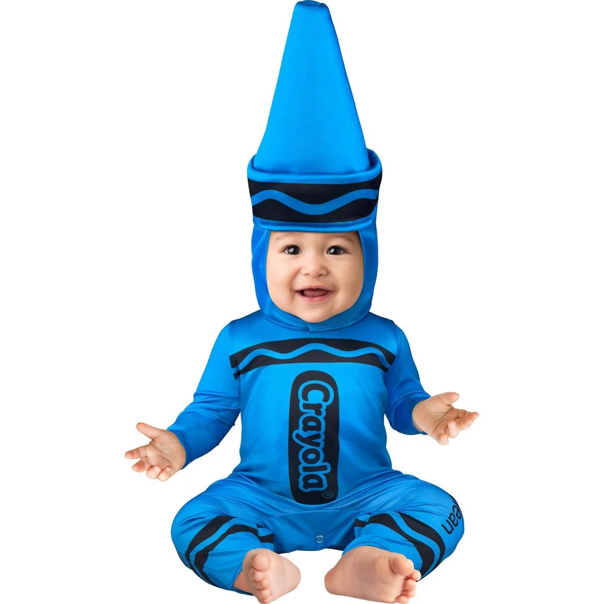 Blue Crayola Costume for Babies, Jumpsuit with Hood