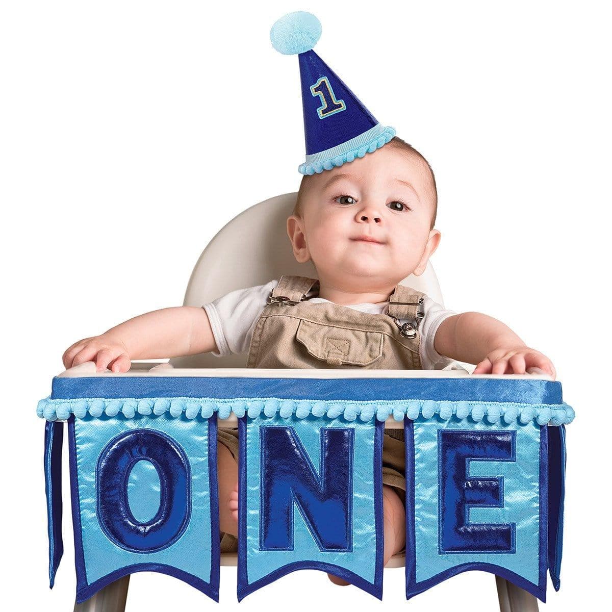 Blue One High Chair Decoration