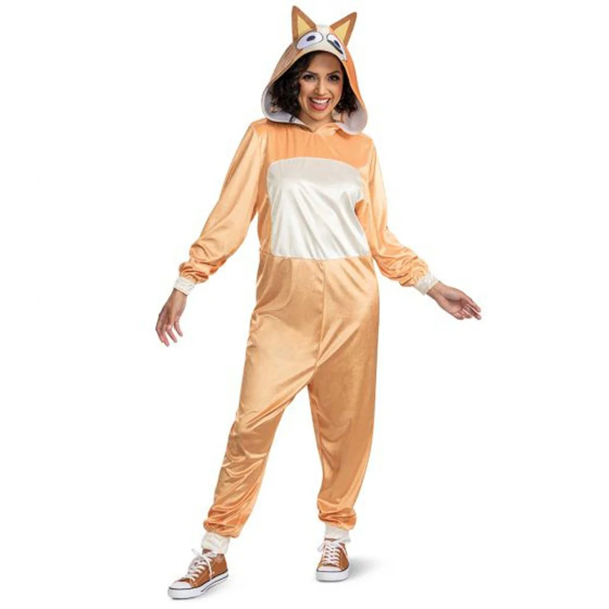 Bluey Chilli Hooded Jumpsuit Costume for Adults