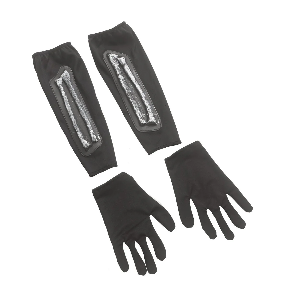 Bone Reaper Costume for Kids, Black Hooded Cape and Dress - Image 5