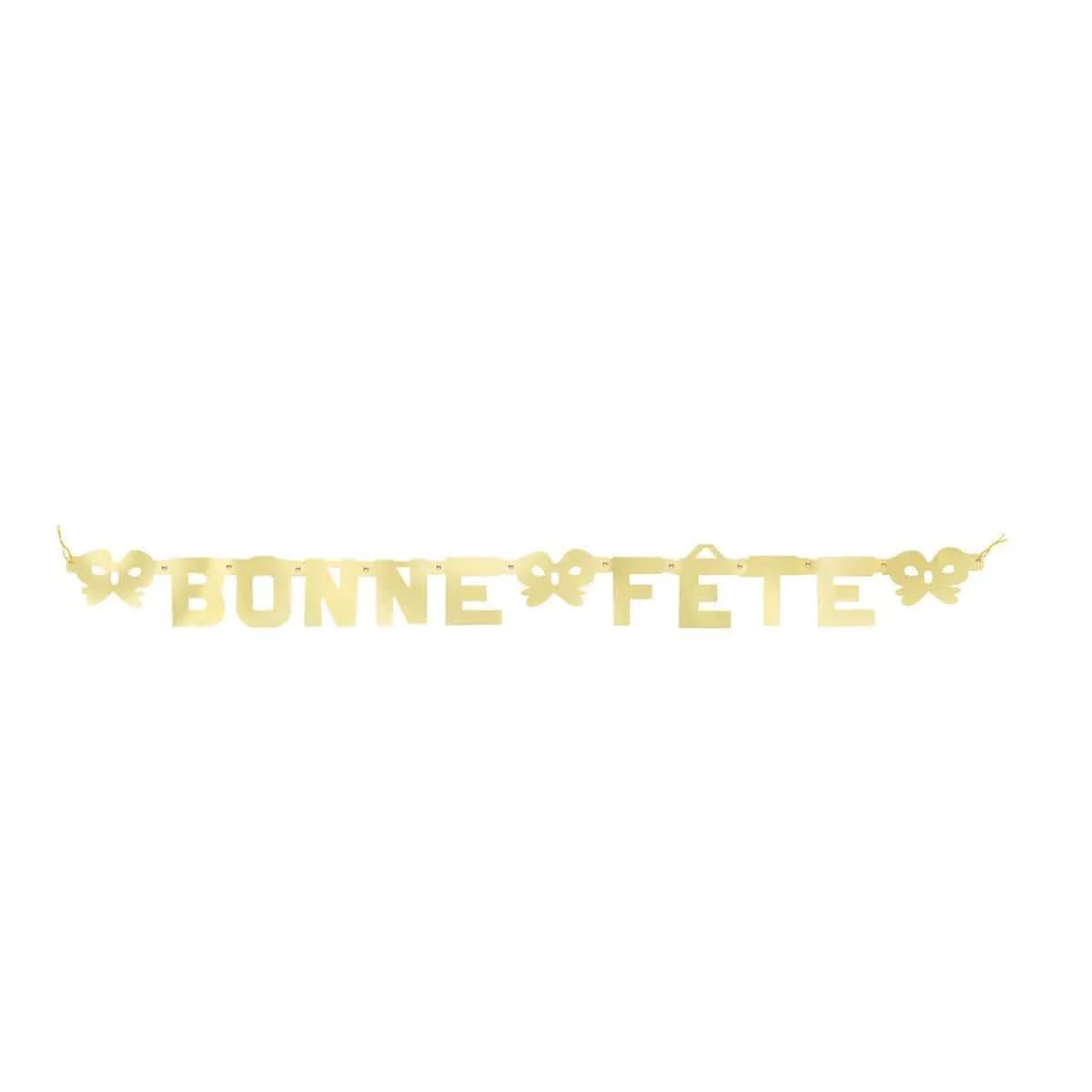 Bonne FÃªte Banner - Gold