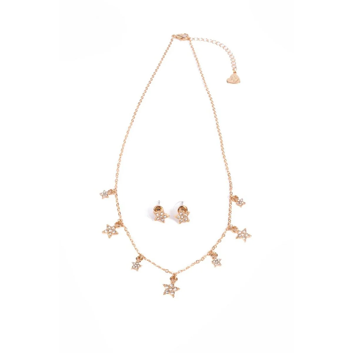 Boutique Chic Rising Star Necklace and Earrings Set, 3 Count