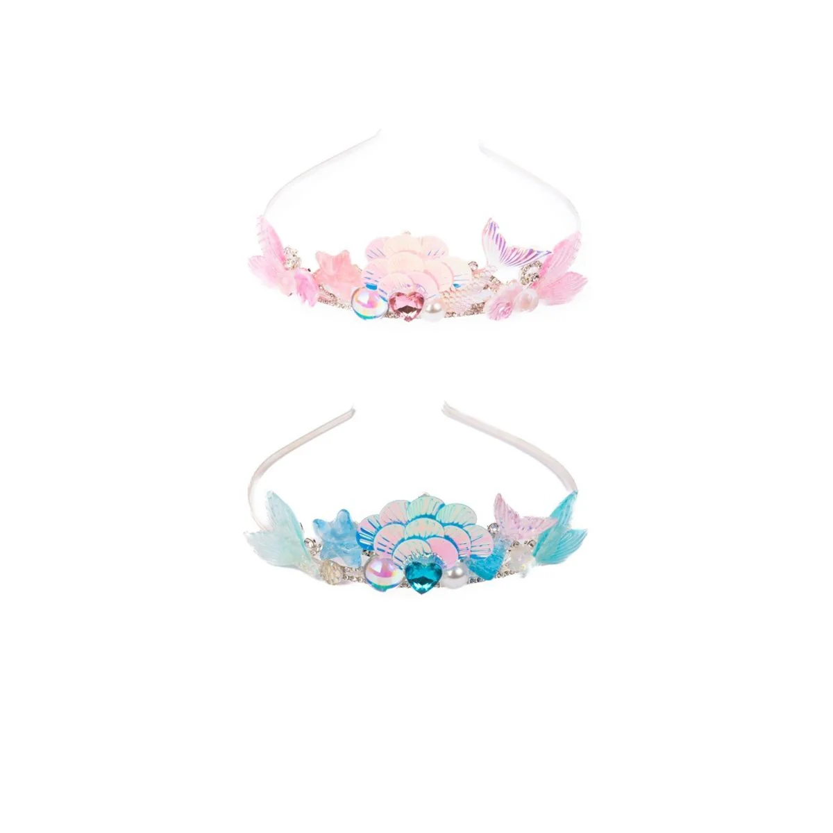 Boutique Ocean Jewel Tiara for Kids, 2 count