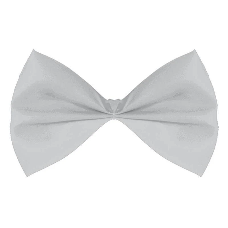 Silver bow tie
