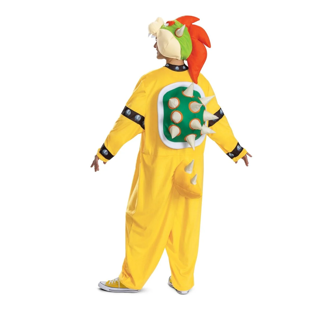 Bowser Jumpsuit Costume for Adults, Super Mario Bros, Jumpsuit and Headpiece - Image 2