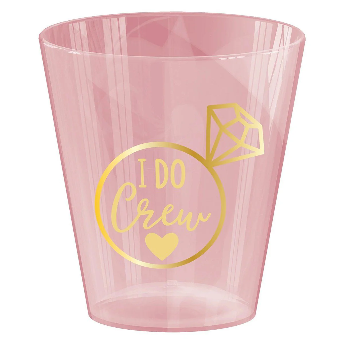 Bridal Shower Pink Plastic Shot Glasses, Luxurious Shower Collection, 2 oz, 40 Count