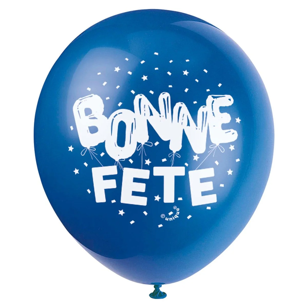 Bright "Bonne FĂȘte" Latex Balloons, 12 Inches, 8 Count - Image 6