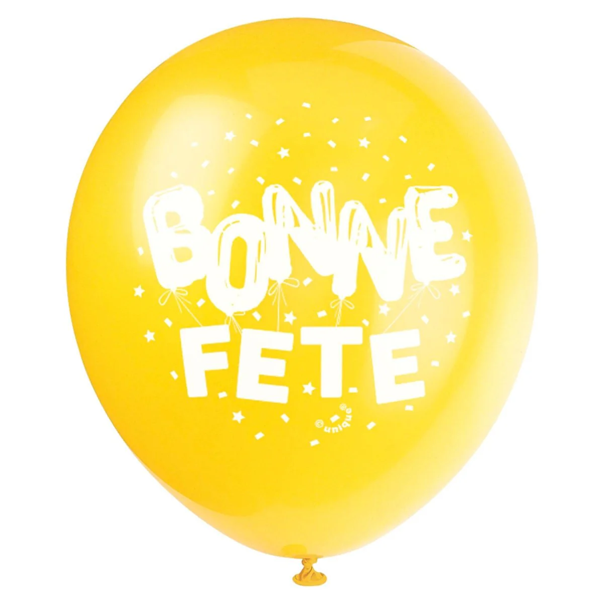 Bright "Bonne FĂȘte" Latex Balloons, 12 Inches, 8 Count - Image 8