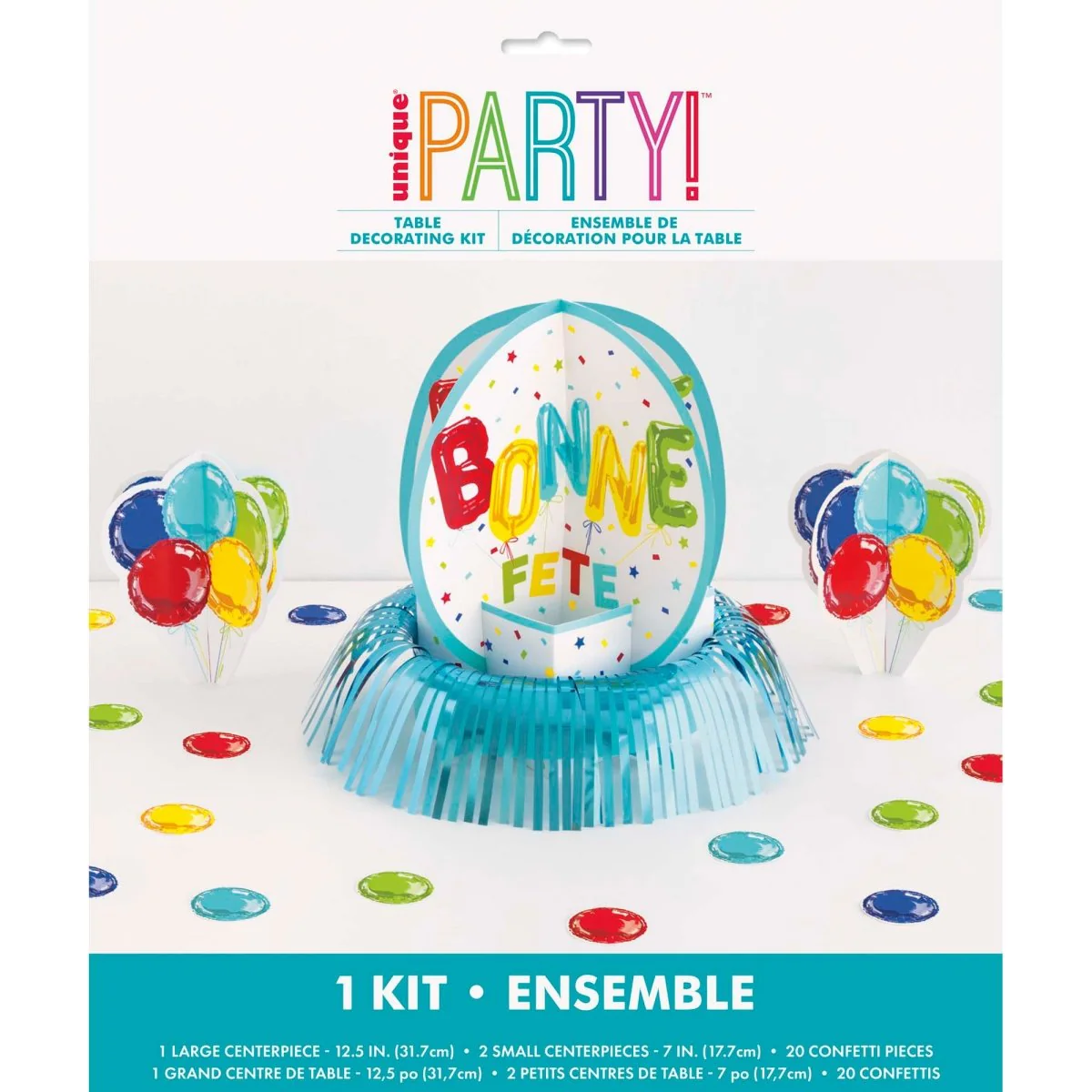 Bright "Bonne Fête" Table Decorating Kit, 1 Count - Image 3