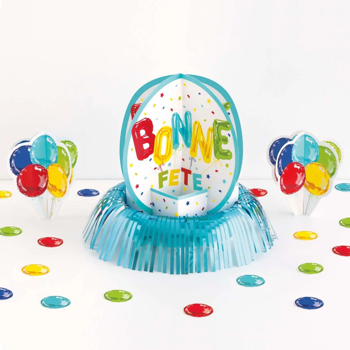 Bright "Bonne Fête" Table Decorating Kit, 1 Count - Image 4